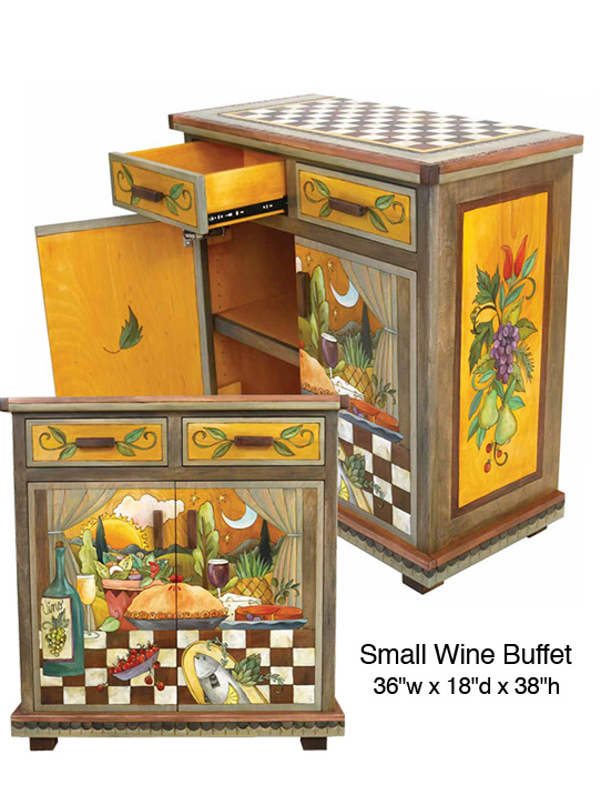 Sticks Furniture Wine Themed Pieces