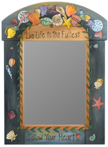 stichs mirror with beachy theme